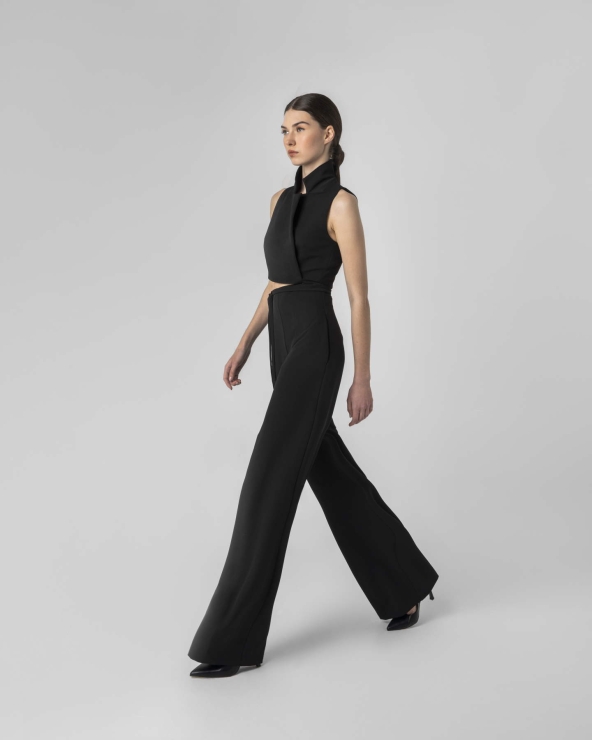 HIGH-WAISTED  TROUSERS